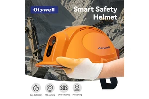 Multi-gas Leaking Alarm Industrial Safety Helmet Hard Hats With Gas Detector