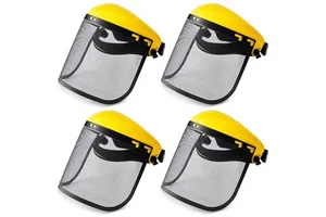 Safety Mesh Face Shield for Lawn Mowing Gardening and Weed Wacker Protective Face Shield Mask