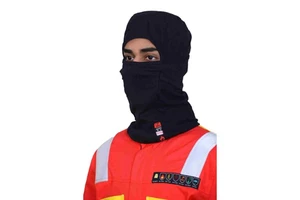 Black FR Lightweight Balaclava Fireproof Water Resistant Safety Clothing High Visibility Cotton Fabric Protective Anti-Static