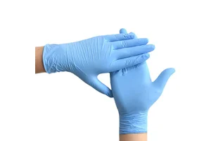 Highly Popular Disposable 100% Nitrile Gloves 9 Inches Blue Gloves Safety Gloves for Touch