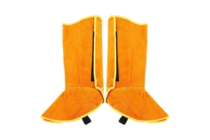 Industrial Safety Heavy Duty Foot Protection Cowhide Split Leather Welding Shoe Cover Firefighting Customized Logo Design