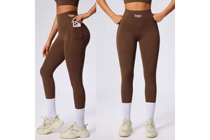 High Waist Yoga Leggings Workout Push Booty Butt Lifting Sexy Fitness Seamless Quick Dry Breathable Sports Yoga Pants Pocket