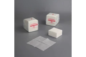 Custom Quarter Fold Spunlaced Rayon Viscose PET Eco-Friendly Dust-Free Cleanroom Wipes X-5 35g/m for Electronics Cleaning
