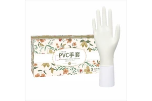 Disposable PVC Gloves Transparent Powder Free Vinyl Safety Touchscreen Waterproof Anti-Slip for Food Household Baking Use