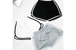 Custom Sports Beach Short Summer New Elastic Drawstring Patchwork Soft Plus Size Women's Shorts for Girls Gym Biker Shorts