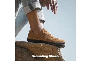 Sensory Feedback Free Your Feet Wide Toe Box OEM / ODM Shoe Kit Grounding Canvas Earthing Shoes