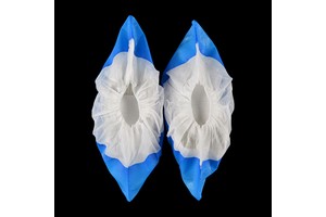 Blue Disposable Waterproof Non-Woven Plastic Shoe Covers Safety Product for Protection