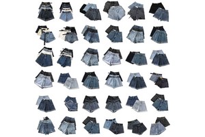 Korean Style Denim Shorts Women's Short Jeans 2022 New Summer Wide Leg Pants A- Line Shorts