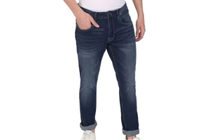 Men's Jeans Denim Pants Slim Fit Long Comfortable Solid Color Men Denim Pants with Pockets Wholesale Custom Fashion Outdoor