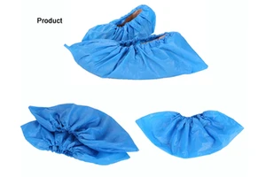 Manufacturer Disposable Breathable CPE/Nonwoven Shoe Covers Non-slip Medical Protective Waterproof Foldable CE Certified