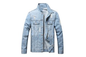 Wholesale Men Customized Jeans Jacket Latest Design With High Quality Jeans in Wholesale Price Men Denim Jean Jackets For Men