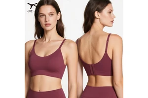 JIEJIN Custom Quality Hot Push up High Elasticity High Intensity Adjustable Sports Gym Bra for Women