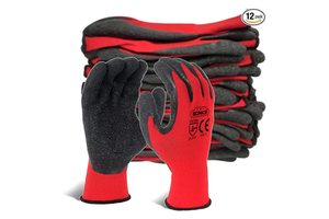 SONICE Anti-Static Latex Coated Anti Slip Garden Safety Construction Worker Hand Gloves Manufactured In China