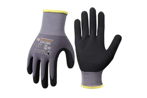 XINGYU EN388 Anti-Slip Construction Industrial Work Safety Gloves Nitrile Coated 15 Gauge Nylon Foam Nitrile Coated Work Gloves