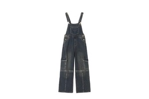 Summer American Retro Work Wear 100% Cotton Loose Pants Women Fashion Denim Overalls Shoulder Straps Washed Waterproof Jumpsuits