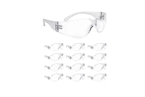 Impact Resistant Eye Protection Clear Safety Glasses Protective Eyewear for Work Lab Construction