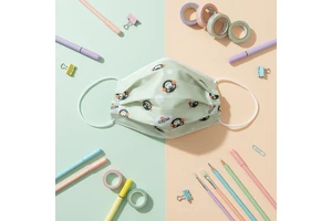 Factory Wholesale Disposable 3Ply Nonwoven Kids Face Mask Cartoon Pattern Breathable Soft Ear Loop Child-Friendly Protect Mask