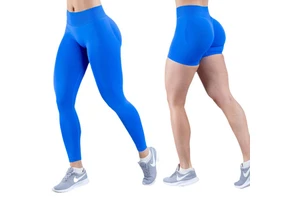 Women's Nylon Seamless Breathable Lightweight Hot Selling Low Waist Butt Lift Yoga Fitness Scrunch Pants Leggings With Logo