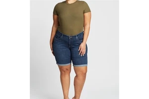 Private Label Jean Shorts Women Mid Rise Jean Shorts Double Stitch Denim Premium Wash Boutique Supply