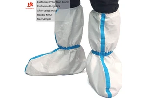 Ppe Industrial Safety Footwear Protective Long High Disposable Shoe Boots Cover