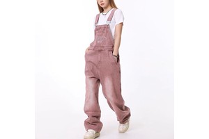 Custom Women's Overalls Jeans Jumpsuit Denim Women Overalls for Women Baggy Jeans