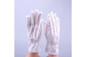 Cleanroom Microfiber Cloth Gloves Dust-Free Anti-Static Powder-Free Lint-Free Anti-Slip for Electronic Component Assembly