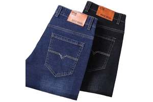 Wholesale Plus Size Men's Jeans Custom Classic Slim Straight Skinny Fashionable Casual Denim Print Winter Ready to Ship