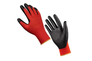Wholesale Anti slip Polyester Durable Working Hand Safety Gloves With Nitrile Coating