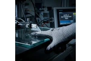 U Smile General Purpose CE EN388 Certified Cut-Resistant Anti-Slip Full Textured PU/Nitrile/Latex Customizable Safety Gloves