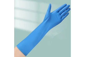 16-Inch Long Cuff Food Grade Powder-Free Disposable Nitrile Examination Gloves 400mm Safety Gloves