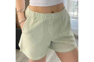 Lightweight Denim High-Waist Breathable Windproof Women's Shorts