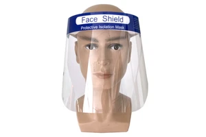 Clear Anti-Fog Disposable Face Shield PC Plastic Material Personal Protective Safety Mask