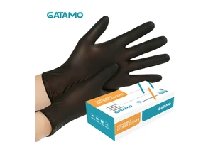 SS008 Wholesale Manufacturer Black Powder Free Household Tattoo Examination Gloves PVC Disposable Blended Vinyl Nitrile Gloves