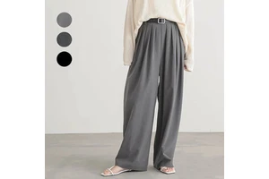 Fashion New Spring Summer Japanese Style Loose High Waist Elastic Wide Leg Pants Casual For Women Ladies 100% Polyester Full