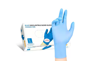 Anti-slip Abrasion & Puncture Resistant Black Nitrile Gloves Powder Free 100pcs Box Multipurpose Gloves