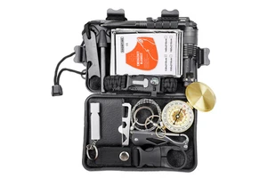 Hot Sale 12-in-1 Survival Camping Gear Kit-Portable Lightweight Waterproof Emergency Kit For Hiking & Outdoor Use