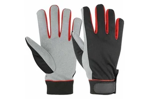 Custom Leather Anti-Vibration Cut Resistant Mechanic Safety Gloves for Industrial Use
