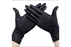 High Quality Black Powder-Free Nitrile Disposable Gloves for Healthcare & Other Industries