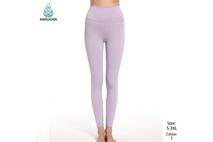 Factory Wholesale Women's Solid-color Comfortable and Breathable Yoga Pants Yoga Pants with a Waist-cinching