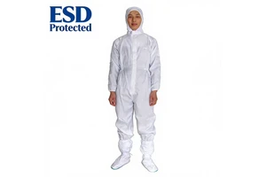 Disposable Anti Static ESD Shop Work Clothing Clean Room Protective Workwear for Factory Industrial Biopharmaceutical Workshop