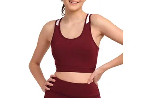 Women Athletic Sports Bra High Impact Support For Running Training Gym Fitness Yoga Stretch Fabric