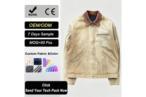 Unisex Denim Jacket Custom Logo Woven Fabric Casual Style Front Zipper Closure Eco-Friendly Breathable OEM Service Available