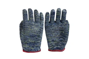 Industrial Work Gloves Anti Slip Wear Resistant Polyester Safety Gloves for Machinery Assembly and Factory Use