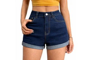 Custom Women Denim Shorts Stretch Denim Shorts Women Fashion High Waist Shorts Factory Price Low MOQ