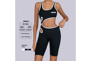 Sleeveless Sports Jumpsuit Woman Fitness Overalls Short Workout Rompers Women Gym Bodysuits Female Push up Yoga One-Piece Suit