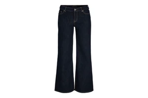 Women's Casual Loose Fit Mid Waist Wide Leg Denim Jeans Winter Good Quality Quick Dry Snow Wash Comfortable Cotton Fabric