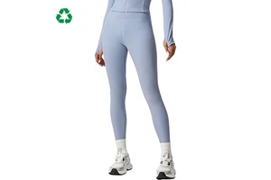 Custom Active Sport Eco-friendly Gym Sport High Waist Leggings Breathable Solid Color Slim Fit Women Yoga Leggings