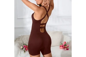 Flw Women's High Quality Fitness Gym Yoga Bodysuit Sports Jumpsuit for Exercise and Training