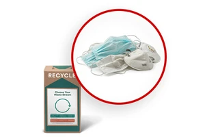 Small TerraCycle Zero Waste Box Model CS83-S-FR for Recycling FFP2/FFP3/N95 Face Masks & Dust Masks
