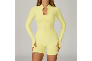 ZC0049 Seamless Yoga Pants Tight-Fitting Quick-Drying High-End Fitness Running Suit Breathable Lightweight for Outdoor